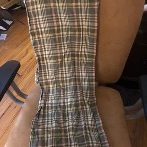 J. crew green plaid scarf